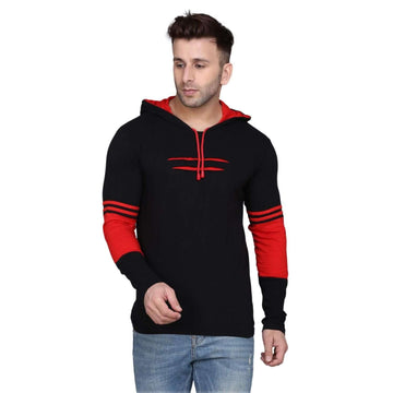 Denzolee Colorblocked Men's Hooded T-Shirt